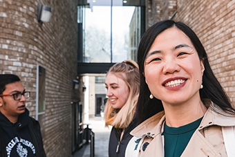 Group of happy international students