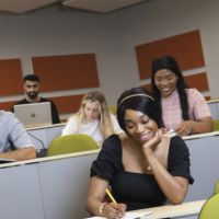 Students in a class room ARU Cambridge