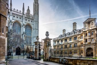 Image shows architecture in Cambridge city